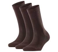 FALKE Chaussettes Pour Femmes Pack De 3 - Family SO, Chaussettes Courtes, Unies