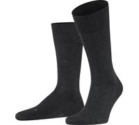 FALKE Chaussettes pour hommes - Sensitive London, bas, uni, mélange de coton Anthracite 43-46