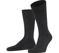 FALKE Chaussettes pour hommes - Sensitive London, bas, uni, mélange de coton Anthracite 47-50