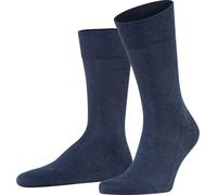 FALKE Chaussettes pour hommes - Sensitive London, bas, uni, mélange de coton bleu 47-50
