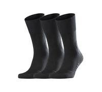 FALKE Chaussettes 'Run 3-Pack' noir, Taille 44-45