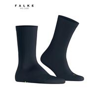 FALKE Chaussettes unisexes Run Rib Crew U So en coton - Matériau fonctionnel uni - 1 paire - Bleu marine 6120-44-45