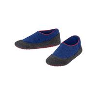 Falke Chaussons Enfants - Cosyshoe, Court, Pantoufle, Antidérapant, Laine Vierge Bleu 35-36
