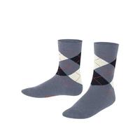 FALKE Classic Argyle K So coton fantaisie 1 paire, Chaussettes Mixte enfant, Bleu Light Jeans 6662, 39-42