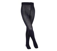 FALKE Classic Rib K Ti coton épais unis 1 paire, Collants Mixte enfant, Bleu Dark Marine 6170, 134-146