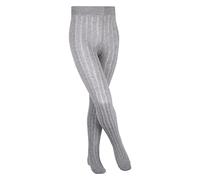FALKE Classic Rib K Ti coton épais unis 1 paire, Collants Mixte enfant, Gris Light Grey 3400, 122-128