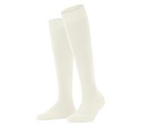 FALKE ClimaWool W Kh thermorégulées unies 1 paire, Chaussettes longues Femme, Blanc Off-White 2040, 37-38