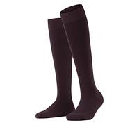 FALKE ClimaWool W Kh thermorégulées unies 1 paire, Chaussettes longues Femme, Rouge Barolo 8596, 37-38