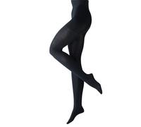 FALKE Family W Ti coton durable unis 1 paire, Collants Femme, Bleu Dark Navy 6379, 42-44