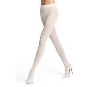 FALKE Collant en maille ESTATE blanc cassé crème | 40-42
