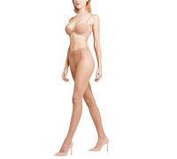 FALKE Shelina 12 DEN W TI ultra-transparents unis 1 paire, Collants Femme, Effet peau (Sun 4299), S