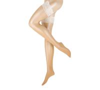 FALKE Collant 'Matt Deluxe STU' cappuccino / blanc, Taille S