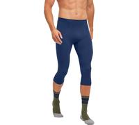 Falke - Collant technique chaud - 3/4 Tights Warm M Space Blue pour Homme - Taille XL - Bleu Bleu XL