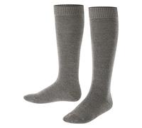 FALKE Comfort Wool K Kh laine unies 1 paire, Chaussettes longues Mixte enfant, Gris Dark Grey 3070, 23-26
