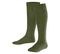 FALKE Comfort Wool K Kh laine unies 1 paire, Chaussettes longues Mixte enfant, Vert Sern Green 7681, 27-30