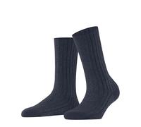 FALKE Cosy Wool Boot W So laine viscose cachemire unies 1 paire, Chaussettes Femme, Bleu Blue Ink 6491 Special Edition, 37-38