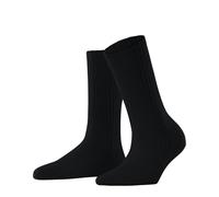 FALKE Cosy Wool Boot W So laine viscose cachemire unies 1 paire, Chaussettes Femme, Bleu Dark Navy 6375, 35-38
