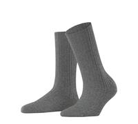 FALKE Cosy Wool Boot W So laine viscose cachemire unies 1 paire, Chaussettes Femme, Gris Light Grey Melange 3390, 39-42