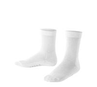 FALKE Cotton Finesse K So fines unies 1 paire, Chaussettes Mixte enfant, Blanc White 2000, 23-26
