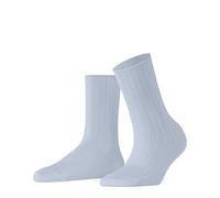 FALKE Cotton Rib W So coton durable unies 1 paire, Chaussettes Femme, Bleu Light Blue 6594, 39-42