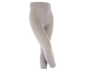 FALKE Cotton Touch K Le opaques unis 1 pièce, Leggings Mixte Enfant, Gris Silver 3290, 110-116