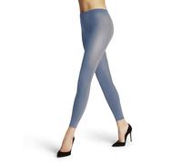 FALKE Femme Cotton Touch W Opaques Unis Leggings, Bleu Dark Navy 6370, S-M EU