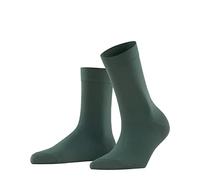 FALKE Cotton Touch W SO fines unies 1 paire, Chaussettes Femme, Vert (Hunter Green 7441) nouveau - écologique, 35-38