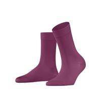 Falke Cotton Touch W SO fines unies 1 paire, Chaussettes Femme, Violet (Hibiscus 8807) nouveau - écologique, 35-38