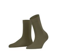 FALKE Cotton Touch W So Fines Unies Chaussettes, Vert Crocodile 7503, 35-38 Femme