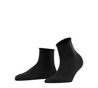 FALKE Cotton Touch W SSO fines unies 1 paire, Chaussettes courtes Femme, Gris (Silver 3290), 35-38