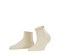 FALKE Cotton Touch W SSO fines unies 1 paire, Chaussettes Femme, Beige (Cream 4011) nouveau - écologique, 35-38