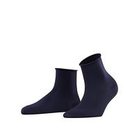 FALKE Cotton Touch W SSO fines unies 1 paire, Chaussettes Femme, Bleu (Dark Navy 6370) nouveau - écologique, 39-42