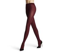 FALKE Cotton Touch W Ti opaques unis 1 paire, Collants Femme, Rouge Barolo 8596-O, M-L