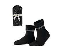 FALKE Cuddle Pads X-Mas W HP coton laine picots sur la semelle 1 paire, Chaussette pour chausson Femme, Noir (Black 3009), 35-38