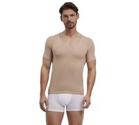 FALKE Daily Climate Control Outlast® Deep V-Neck M S/s Ts coton viscose séchage rapide 1 pièce, Sous-vêtement Homme, Marron Camel 4220, S