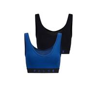 FALKE Daily Comfort Multipack W Bu Coton Respirant 2 pièces, Bustier Femme, Bleu Navy Blue Mix 0010, XL