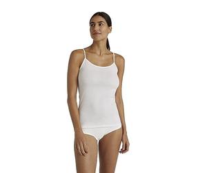 FALKE Daily Natural W S/l Sh coton respirante 1 pièce, Camisole Femme, Blanc White 2000, XL