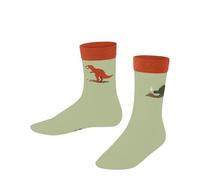 FALKE Dinosaurs K So coton fantaisie 1 paire, Chaussettes Mixte Enfant, Vert Jade 7376, 31-34