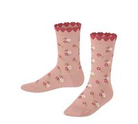 FALKE Ditsy Flowers K So coton fantaisie 1 paire, Chaussettes Mixte enfant, Rose Peach Perl 8483, 27-30