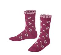 FALKE Ditsy Flowers K So coton fantaisie 1 paire, Chaussettes Mixte enfant, Violet Fuchsia 8856, 23-26