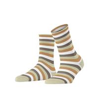 FALKE Dopamine Stripe W SO lyocell motif fantaisie 1 paire, Chaussettes Femme, Beige (Hemp 4008), 35-38