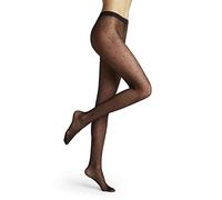 FALKE Dot 15 DEN W Ti transparents fantaisie 1 paire, Collants Femme, Noir Black 3009, S