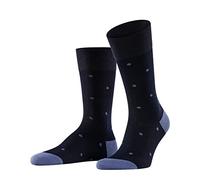 FALKE Dot M So coton fantaisie 1 paire, Chaussettes Homme, Bleu Dark Navy 6377, 39-42