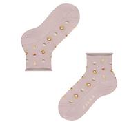 FALKE Dotted Flower chaussettes courtes mixte enfant lyocell bleu rose blanc longueur mi-mollet avec motif fantaisie pour été ou hiver 1 paire, 35-38, Rose (Pale Rose 8474)