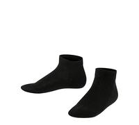 FALKE Family K Sn coton durable unies 1 paire, Chaussettes basses Mixte enfant, Noir Black 3000, 31-34