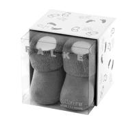FALKE Erstling B So coton unies 1 paire, Chaussettes Mixte bébé, Gris Light Grey 3400, 62-68