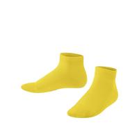 FALKE Family K Sn coton durable unies 1 paire, Chaussettes basses Mixte enfant, Jaune Bright Yellow 1385, 23-26