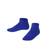 FALKE Family K SN coton unies 1 paire, Chaussettes basses Mixte enfant, Bleu (Cobalt Blue 6054) nouveau - écologique, 23-26