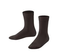 FALKE Family K SO coton unies 1 paire, Chaussettes Mixte enfant, Marron (Dark Brown 5230) nouveau - écologique, 39-42