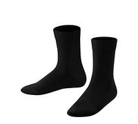 FALKE Family K So coton durable unies 1 paire, Chaussettes Mixte enfant, Noir Black 3000, 23-26